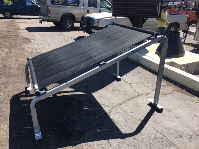 Solar Pool Heater Support Stand Introduced