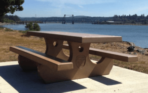 Concrete Picnic table