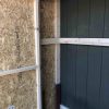 Inside view of solar lean-to shed