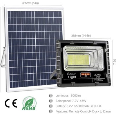LED Flood Light Dimensions