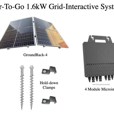 Solar-To-Go 1.6kW On-Grid System with Hold-downs