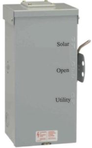 200A Solar/Utility Manual Transfer Switch