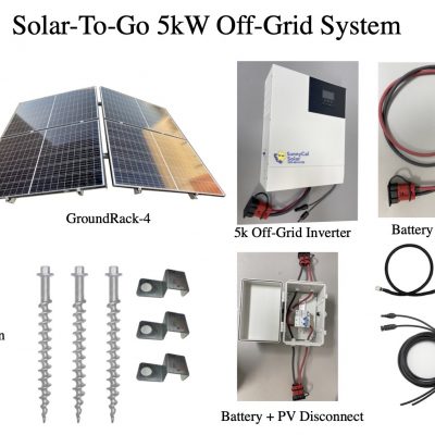 Solar-To-Go 5kW Off-Grid System with Hold-downs