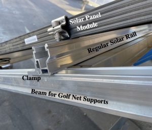 Beam for Golf Net Supports