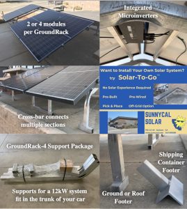 SunnyCal Solar-To-Go Components