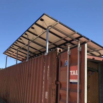 CONEX Shipping Container Solar Structure