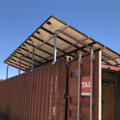 Shipping Container Solar (example shows 40ft unit)
