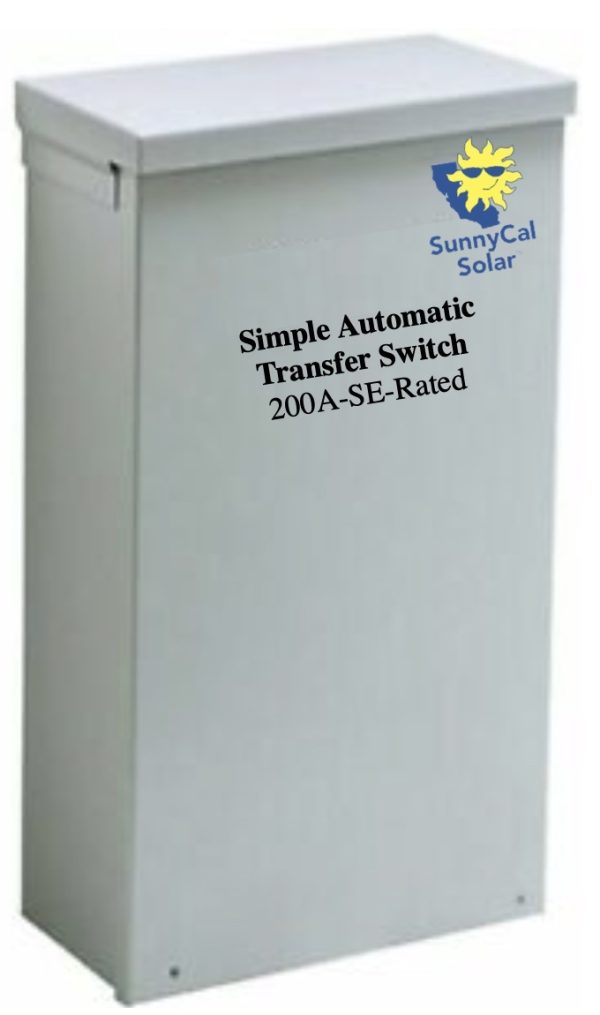 Simple 200A Automatic Transfer Switch