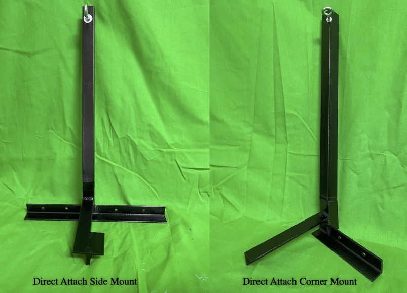 Solar GolfNet Supports attach directly to solar modules