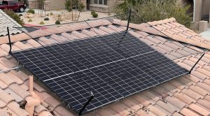 Example Solar GolfNet Installation Using Direct Attach Supports