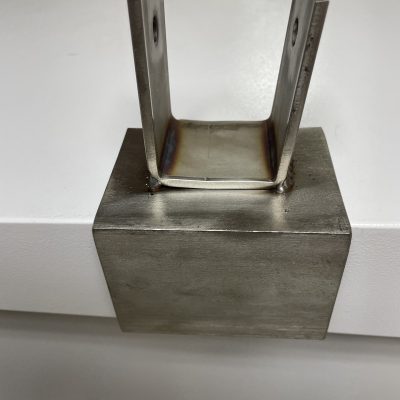 Shipping container edge bracket for 2inch tube