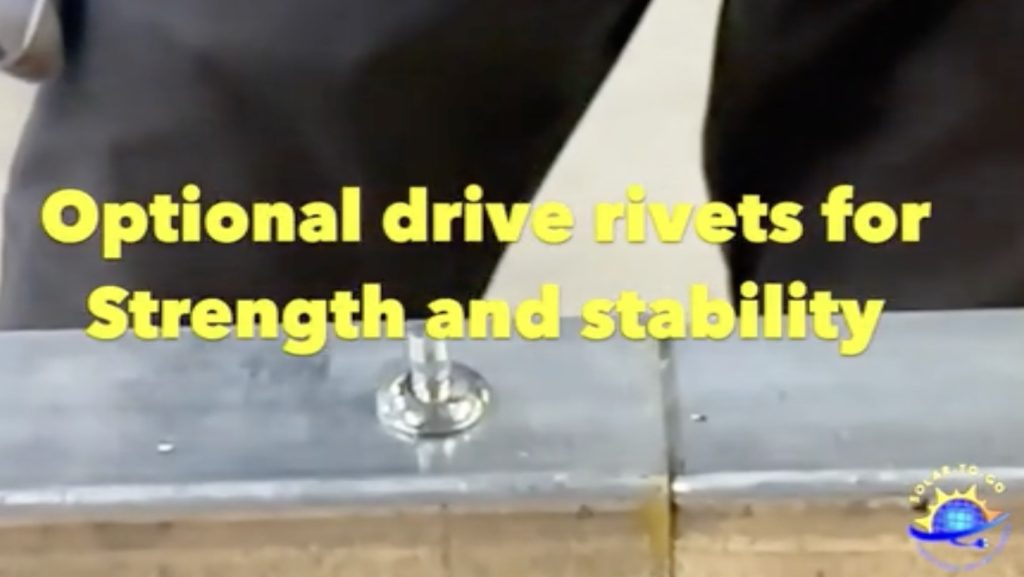 No screw rivets can be used to permanently assemble frame