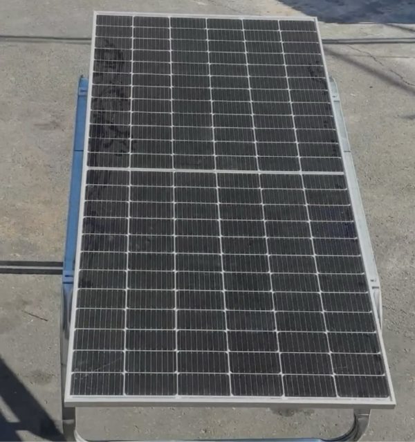 Side Yard Solar with module installed in portrait orientation