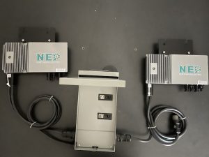 Dual Inverter Load Center with two dual input micro inverters