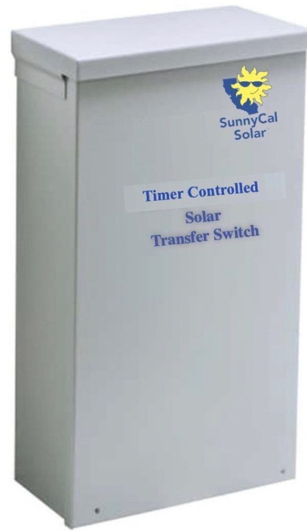 Timer controlled transfer switch