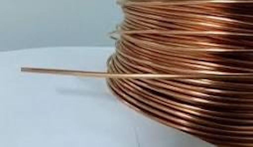 Bare 6awg wire used to ground electrical structures without protective conduit