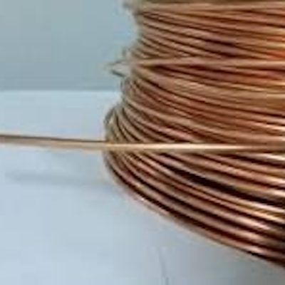 Bare 6awg wire used to ground electrical structures without protective conduit