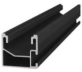 K2 black solar rail hardware for solar panel reinstall work
