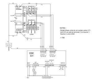 3-Ph 200A Transfer Switch Schematic